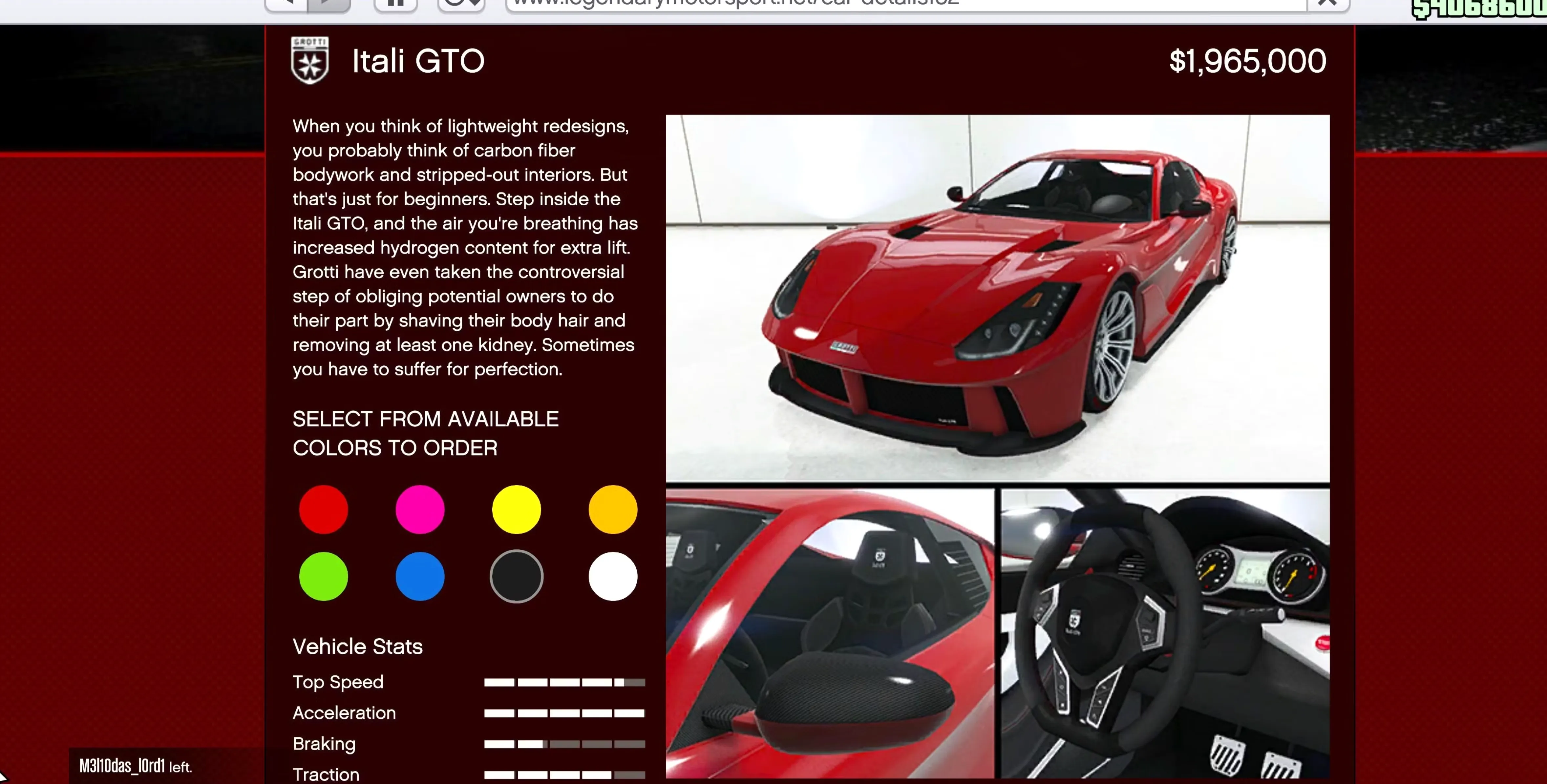 Itali GTO gta